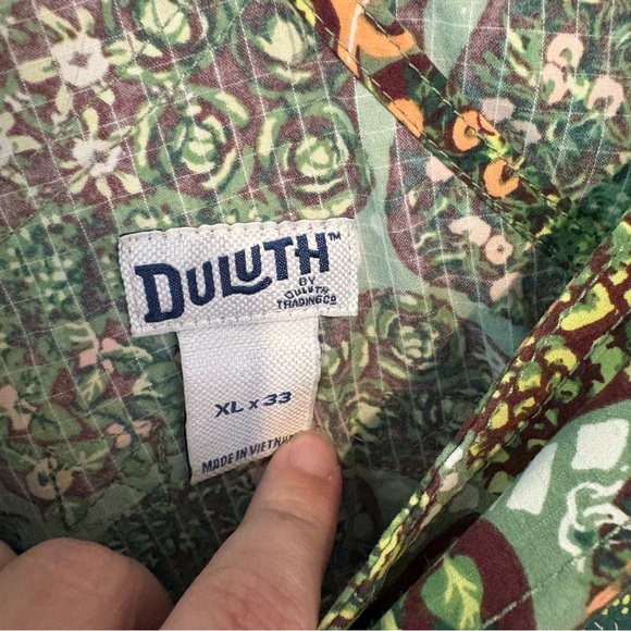 Duluth Trading Co heirloom gardening bib overalls in succulent garden print - Picture 5 of 7